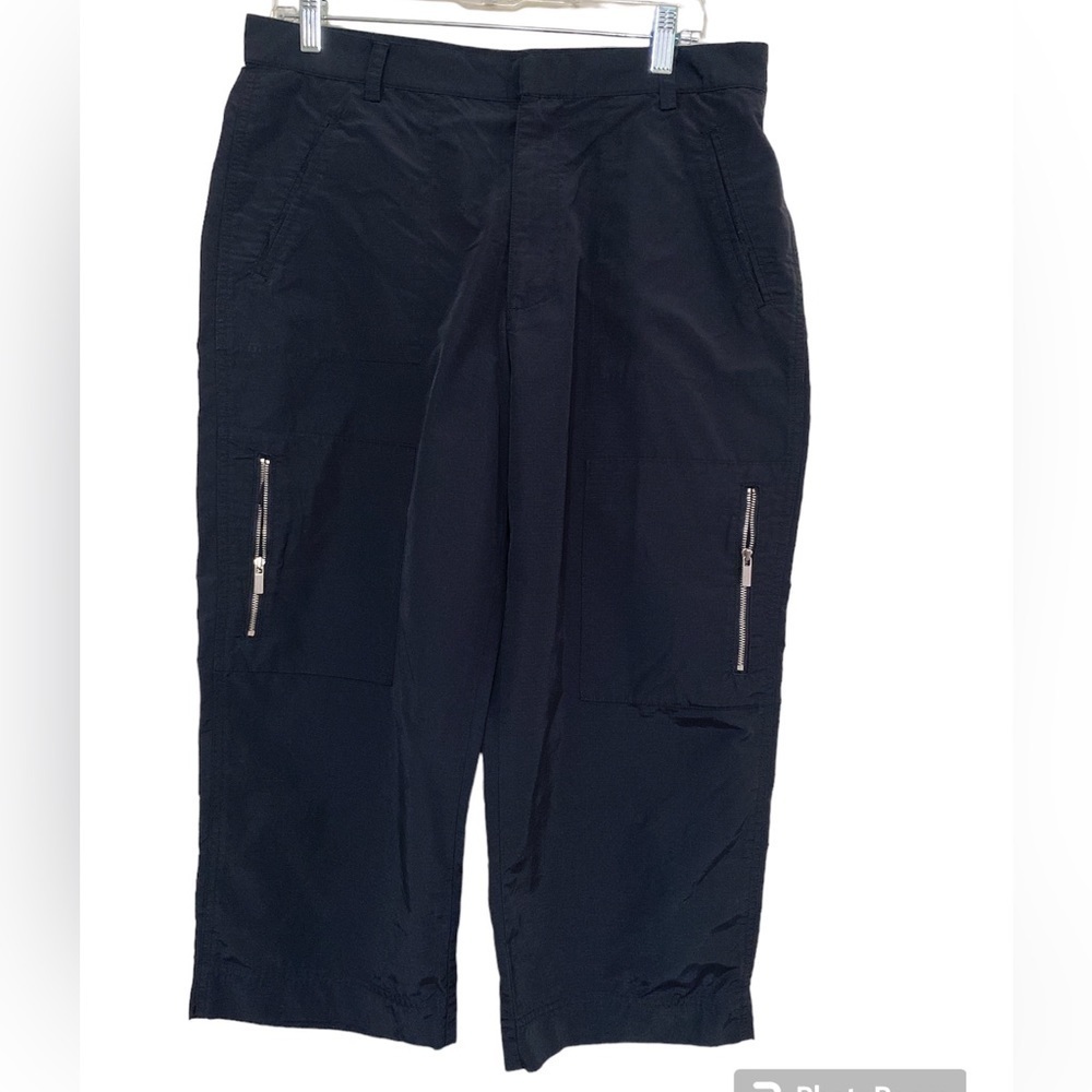 Vintage LAUREN RALPH LAUREN Capris Cargo Pants Black hiking outdoors 12 y2k